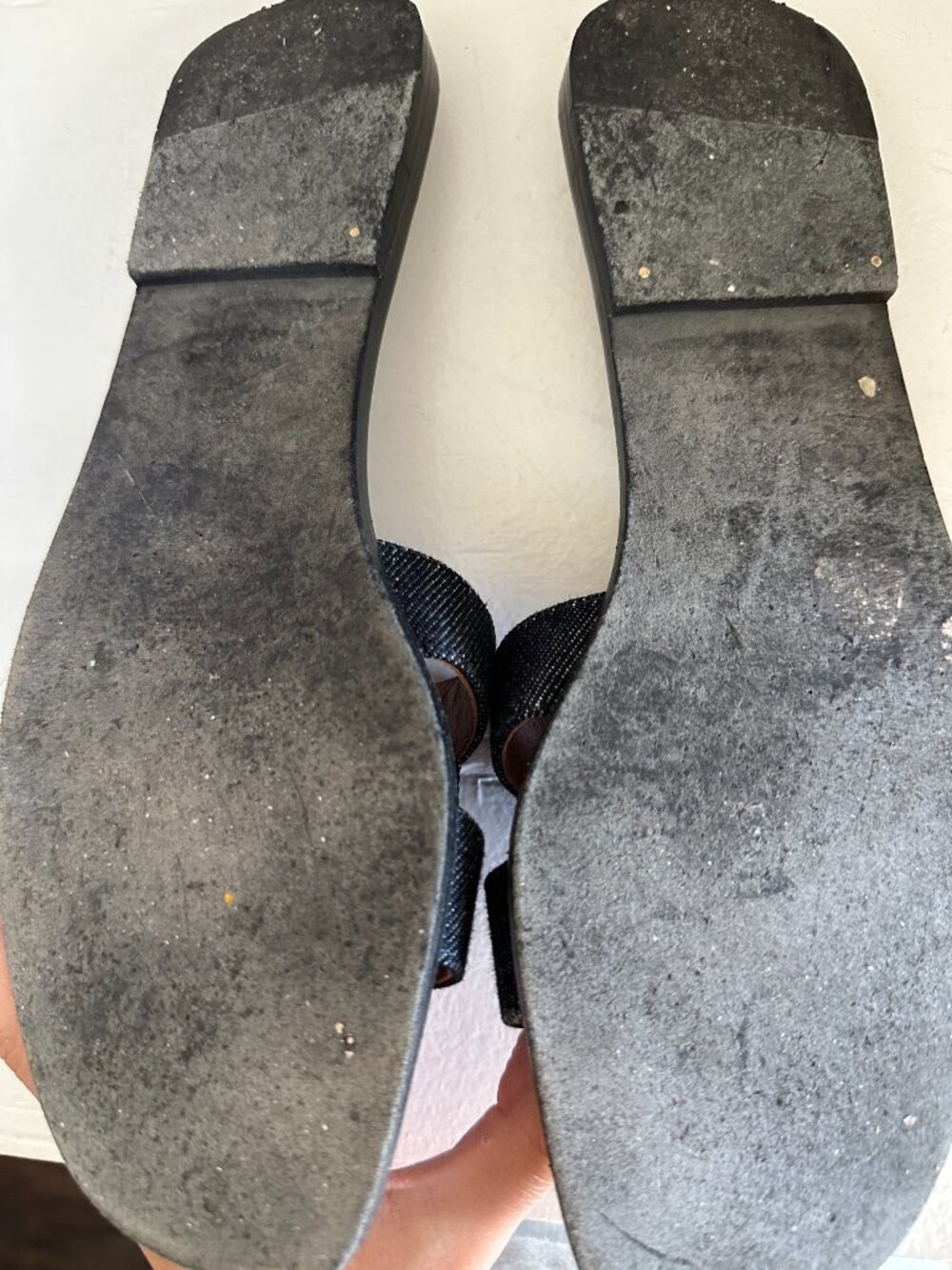 Denim Hermes Sandals - Picture 4 of 5